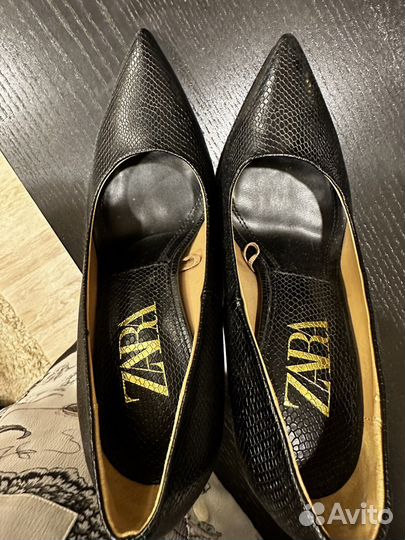 Туфли лодочки черные