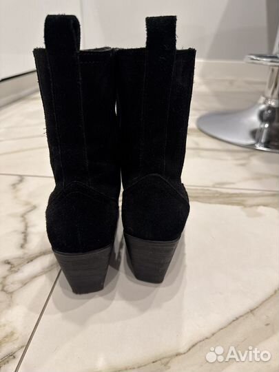 Полусапоги женские демисезонные натуральная замша