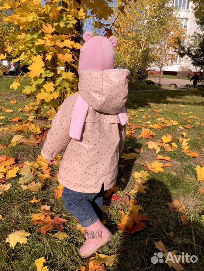 Демисезонная шапка с ушками