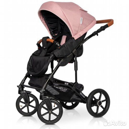 Коляска Rico basic 3 в 1 (розовая )