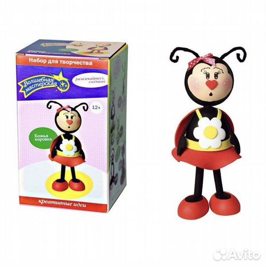 Божья коровка кукла своими руками