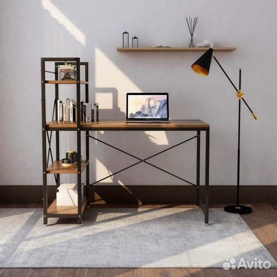 Компьютерный стол со стеллажом