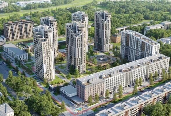 3-к. квартира, 67,1 м², 7/23 эт.