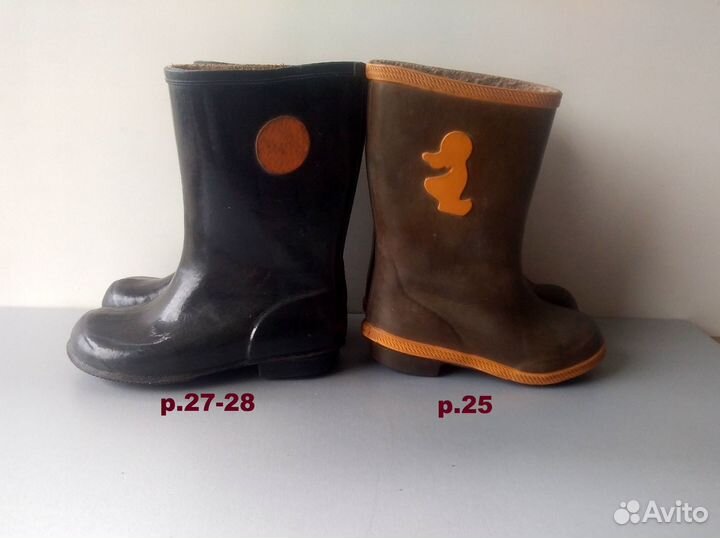 Сапоги резиновые детские СССР