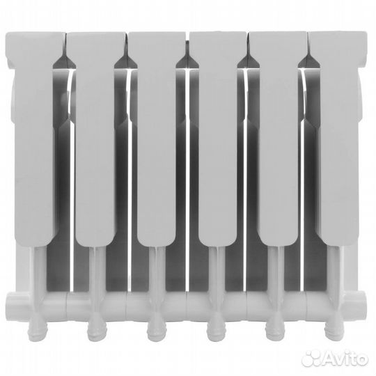 Алюминиевый радиатор Rommer Profi 350, 6 секций