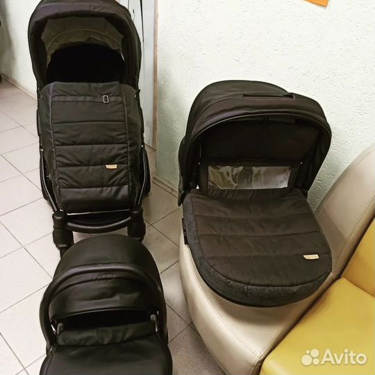 Коляска новинка Verdi Modus 3 в 1. Черная