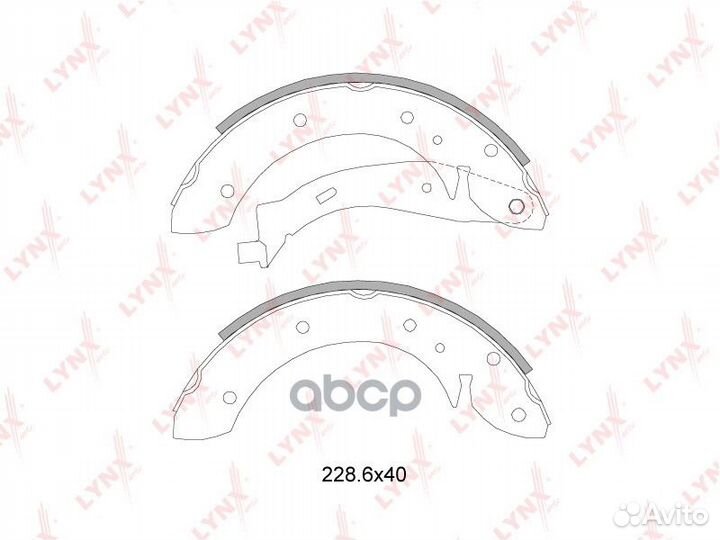 Колодки тормозные барабанные зад BS2200 LYN