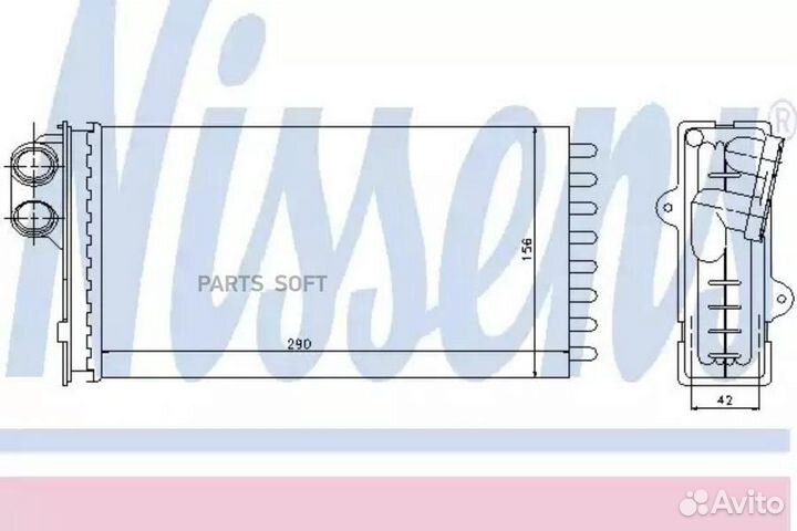Радиатор отопителя citroën XM (1989) 2.0