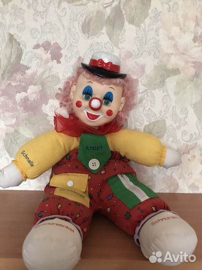 Кукла клоун. Развивающая игрушка
