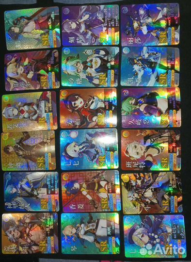 Коллекционные карточки геншин импакт