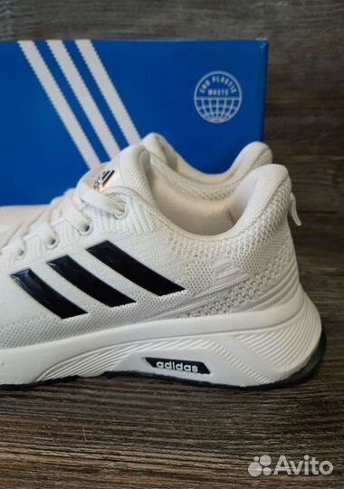 Кроссовки Adidas белые лето артикул 925