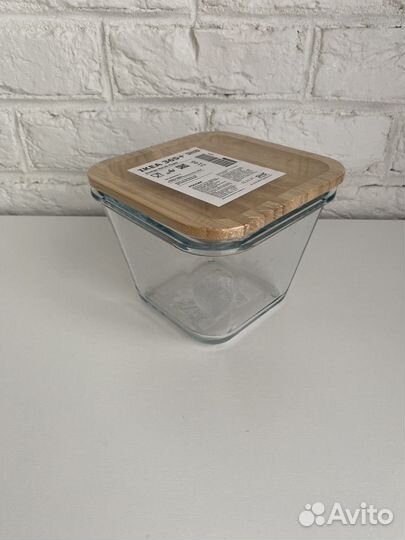 Стеклянный контейнер IKEA 365+ с крышкой