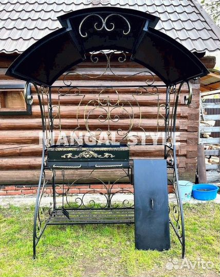 Мангал с крышей