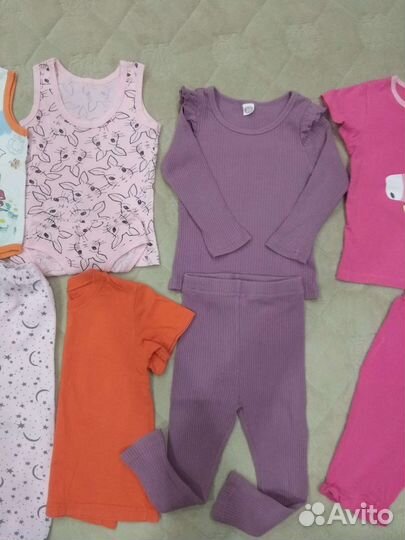 Вещи пакетом на девочку р.86