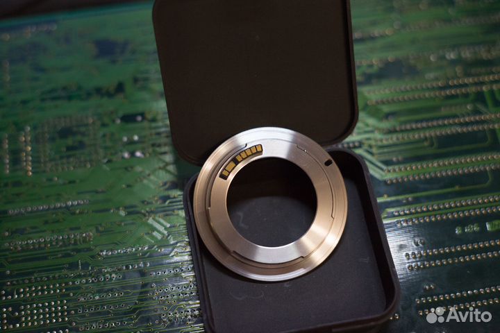 Переходник м42-canon EF фирмы k&f, чип Лушникова