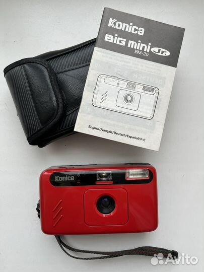 Konica Big Mini JR BM-20 Red Плёночный фотоаппарат