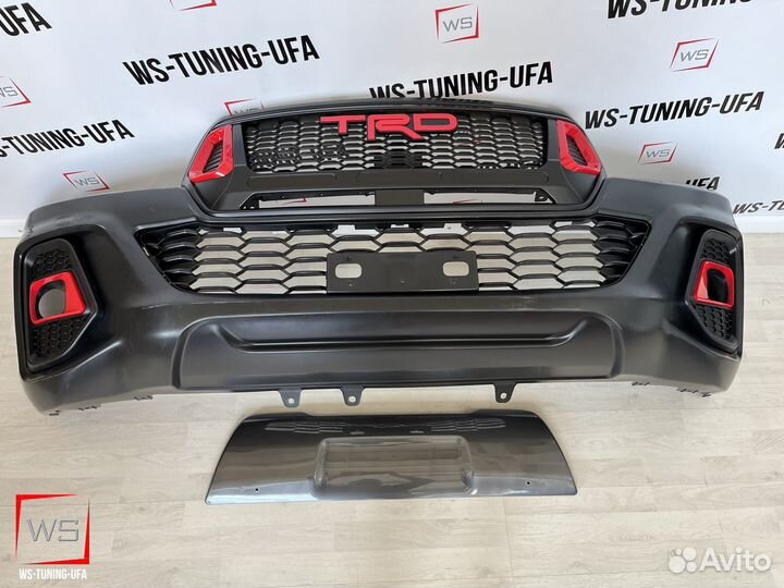 Бампер передний Toyota HiLux стиль трд F315