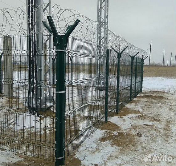 Сетка для забора 3d