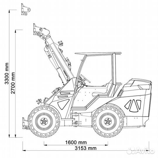 Мини-погрузчик CAST LOADER 50 МАХО, 2023