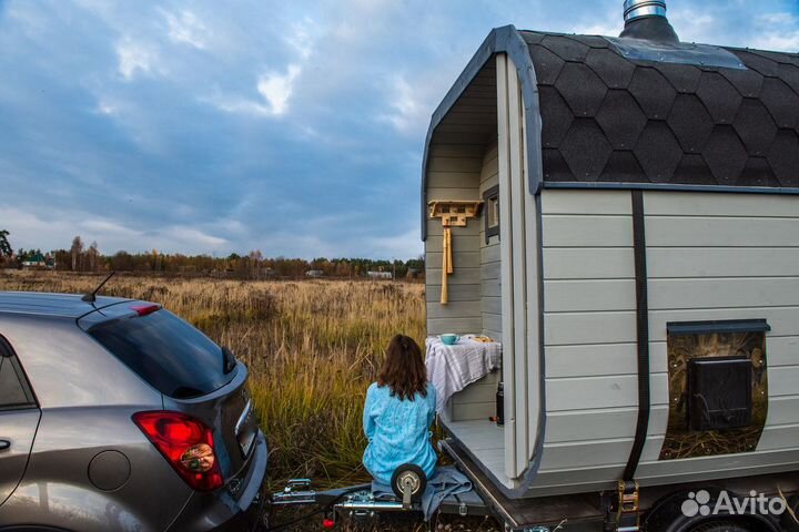 Баня на прицепе в рассрочку