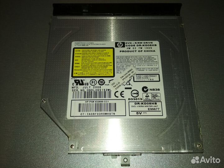 DVD-RW привод HP DR-KD08HB