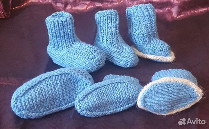 Носочки детские ручной вязки
