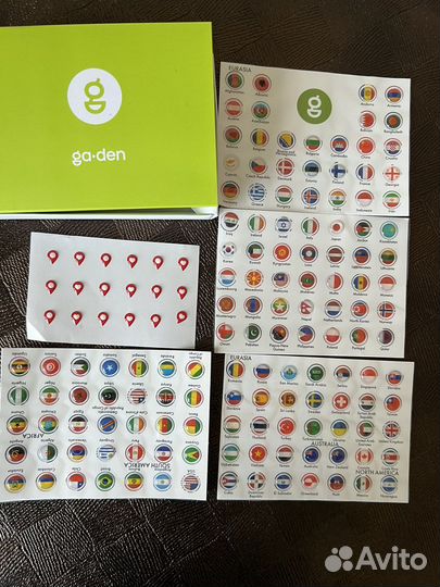 Деревянная интерьерная карта мира