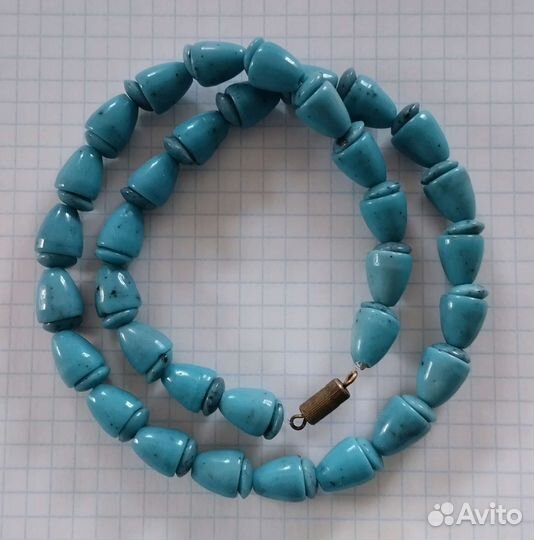 Винтажные бусы керамика, стекло Чешские