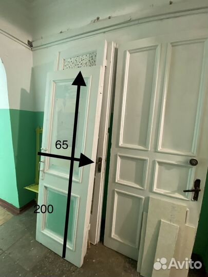 Двери межкомнатные из массива бу