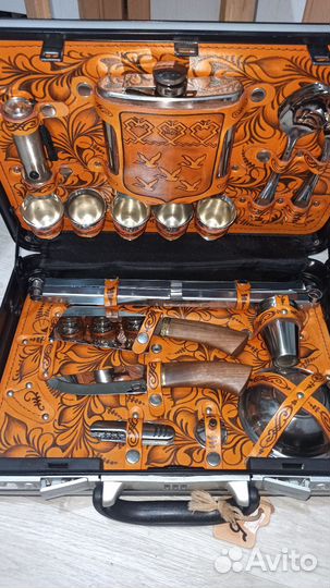 Подарочный набор для мужчины с шампурами и пикник