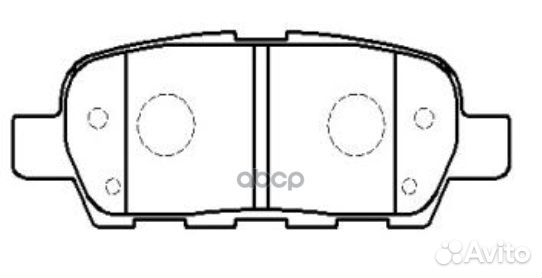 Колодки дисковые задние Nissan Murano/X-Trail