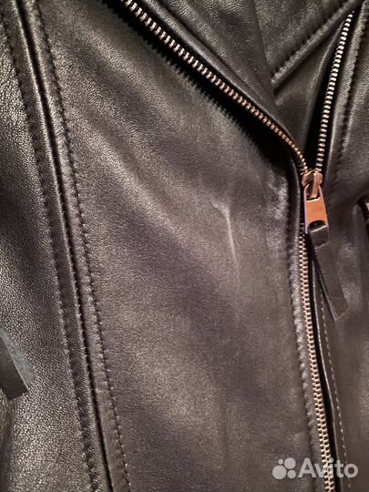 Кожаная куртка косуха zara
