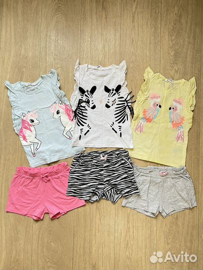 Большой пакет одежды hm 110-116