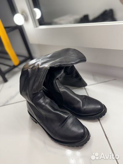 Сапоги демисезонные натуральная кожа