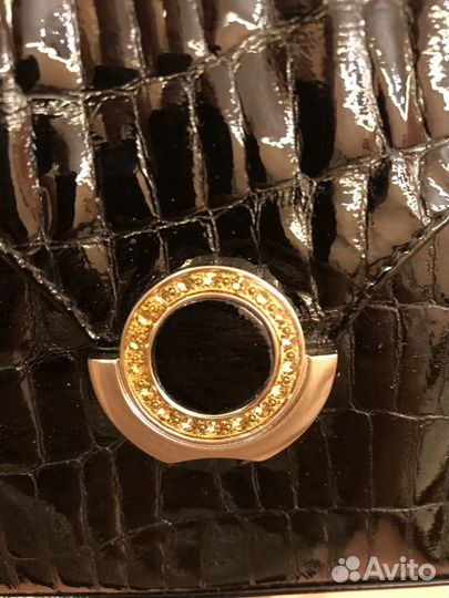 Сумка из натуральной кожи лаковая