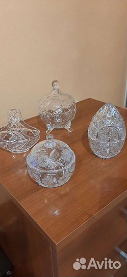 Ваза конфетница хрустальссср