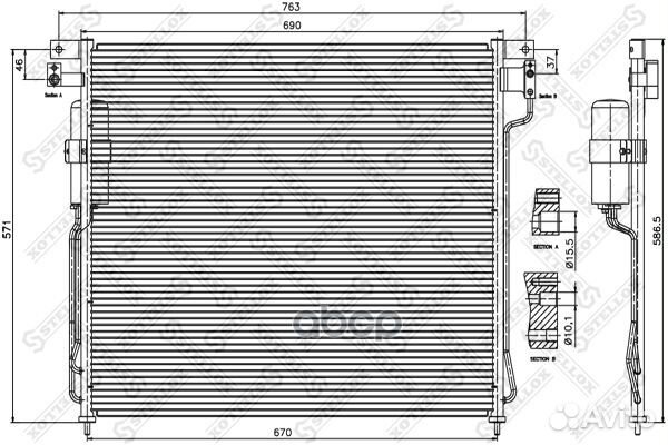 10-45383-SX радиатор кондиционера Nissan Pathf