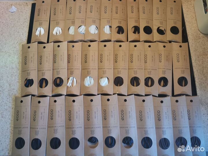 Шнурки для обуви ecco в ассортименте 80-150см