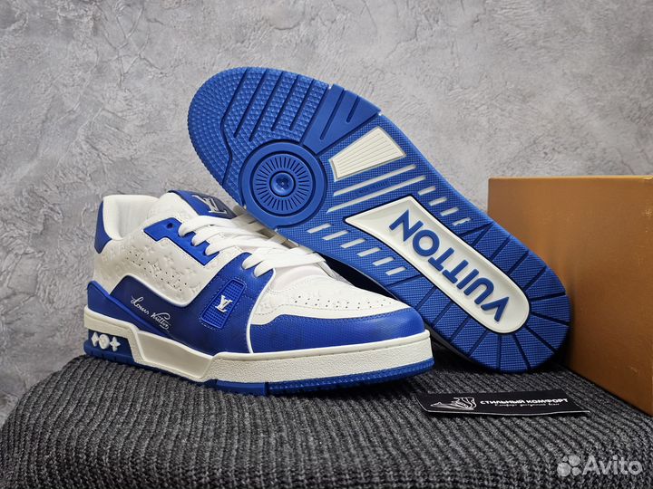 Кроссовки Louis Vuitton trainer #54 blue white