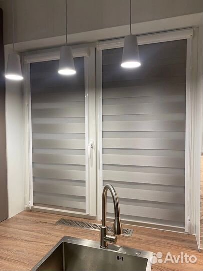 Рулонные шторы зебра