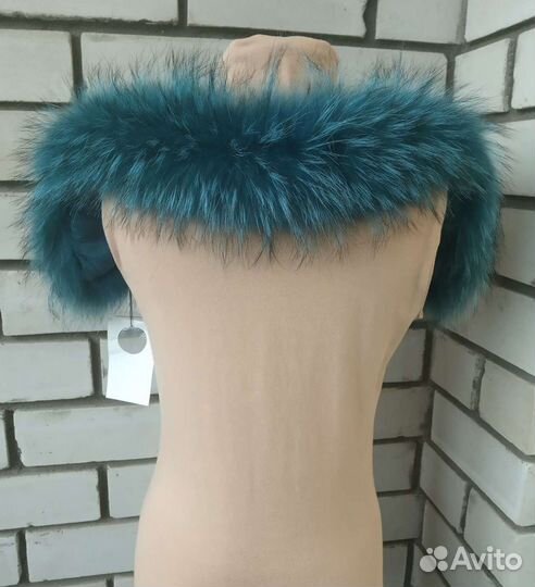 Воротник-опушка натуральный мех енота