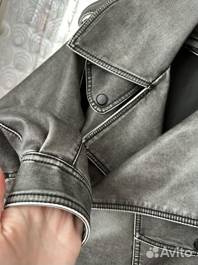 Куртка кожаная женская 48