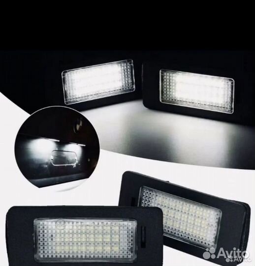 Подсветка номера BMW LED-плафоны