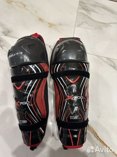 Щитки хоккейные bauer, ракушка