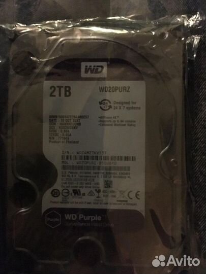 Жесткий диск WD Purple WD20purz (2Tb)