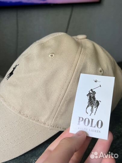 Кепка polo ralph lauren бежевая
