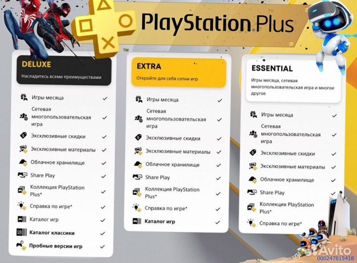 Подписка ps plus турция delux на ps5 ps4 (Арт.74890)