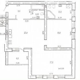 3-к. квартира, 104 м², 4/5 эт.