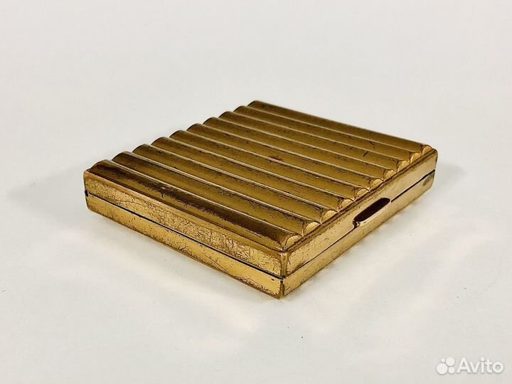 Портсигар редкий латунь USA 30-40е годы
