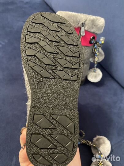 Сапожки для девочки утепленные